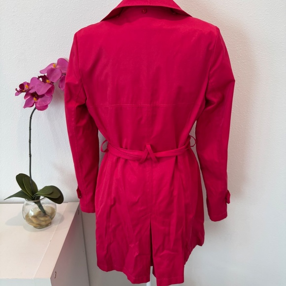 DKNY Women’s Double Breasted Pink Trench/Over Coat/Jacket Size Medium - Picture 5 of 15